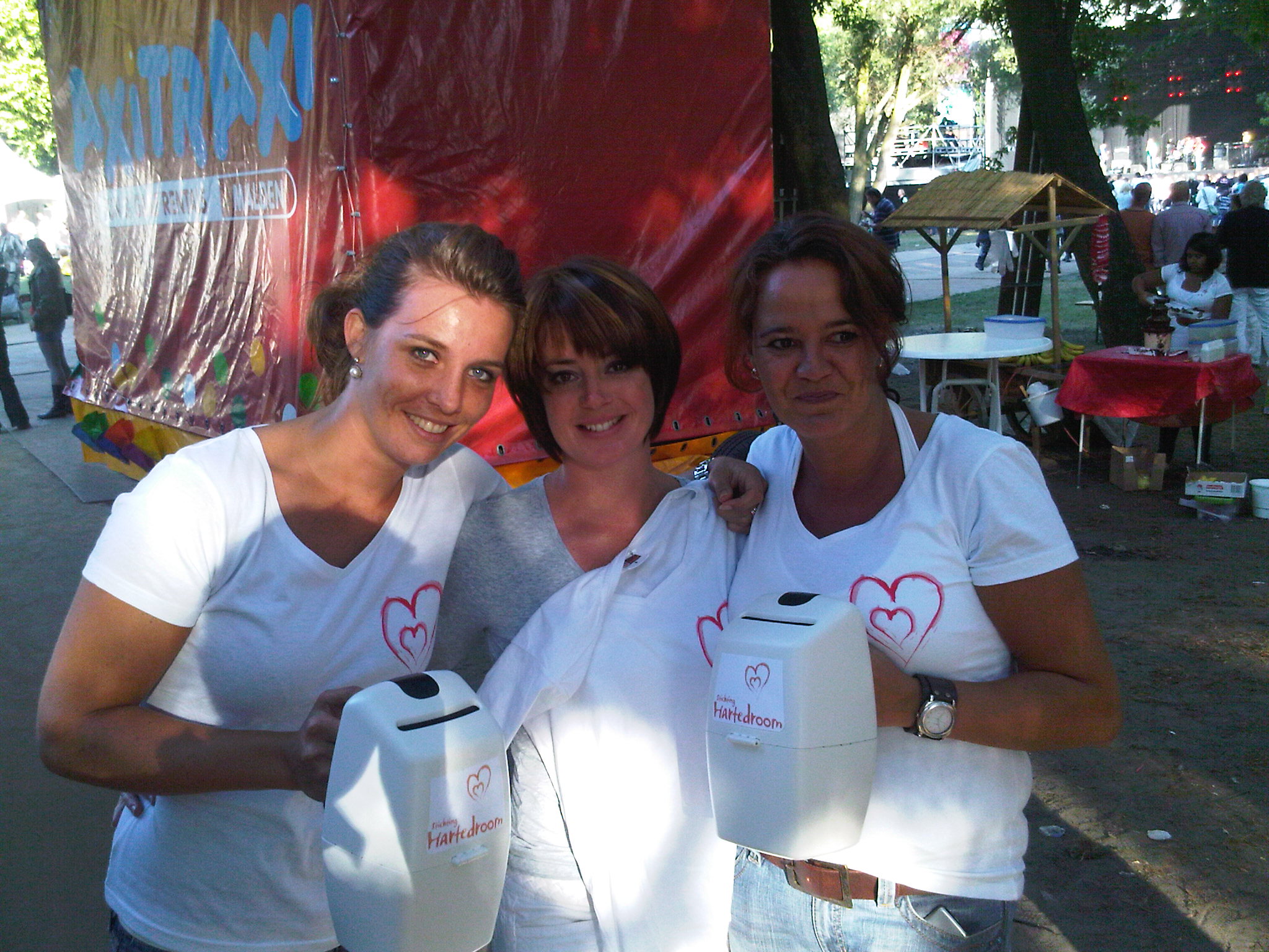 Vrijwilligers tijdens paradie